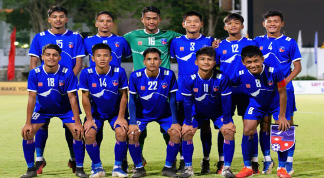 साफ यू–१९ च्याम्पियनशिप फुटबल :नेपाल र भारत उपाधिका लागि भिड्दै