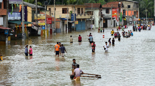 खराब मौसमका कारण श्रीलङ्कामा दश हजारभन्दा बढी प्रभावित