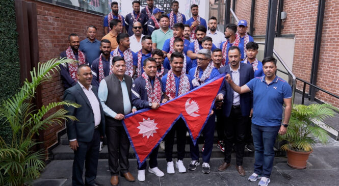 एसियाडका लागि नेपाली क्रिकेट टोलीको बिदाइ